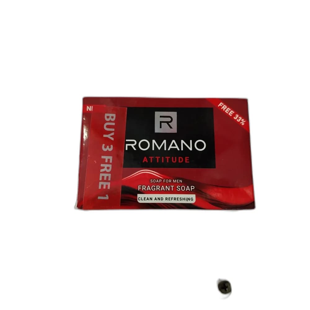 Romano Attitude 120 g soap bar (net weight after 3 years naturally dehydrated by soap: 106 g)