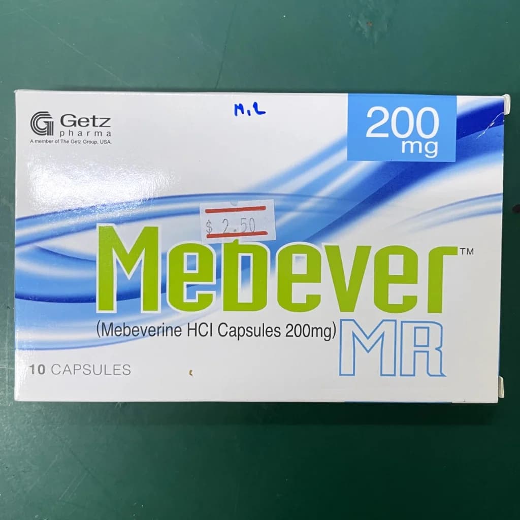 Medever (Mebeverine HCI Capsules 200mg) 200mg