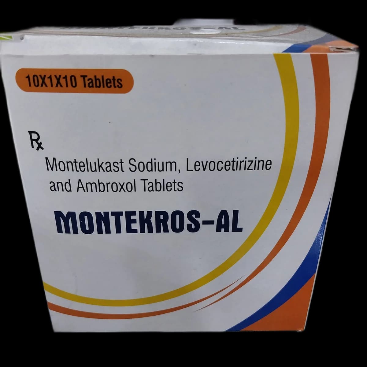 Montekros-AL Montelukast Sodium BP eq. to Montelukast 10mg, Levocetirizine Hydrochloride 5mg, Ambroxol Hydrochloride BP 60mg
