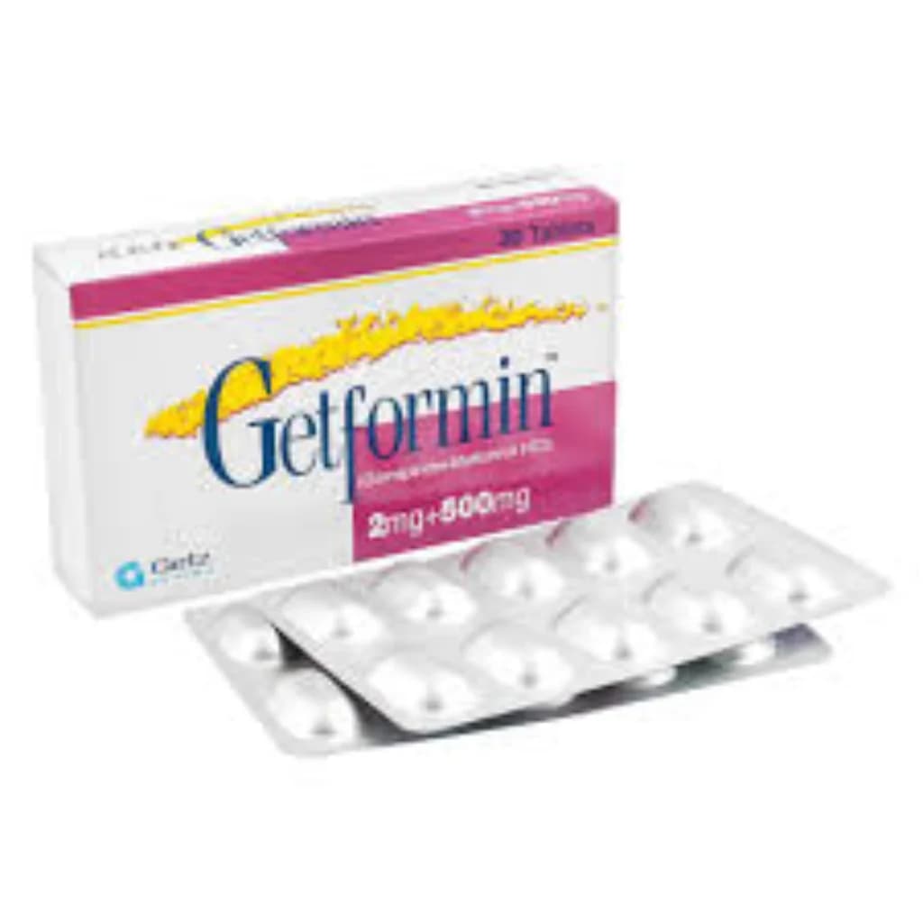 Getformin 2 mg + 500 mg