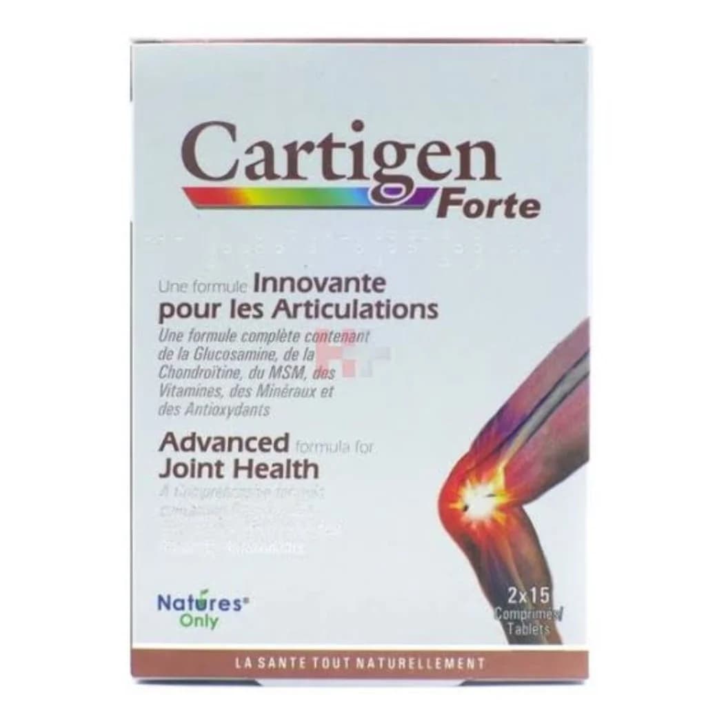 Cartigen Forte Glucosamine sulfate 2KCl 750 mg / chondroitin sulfate sodium 100 mg / MSM 250 mg
