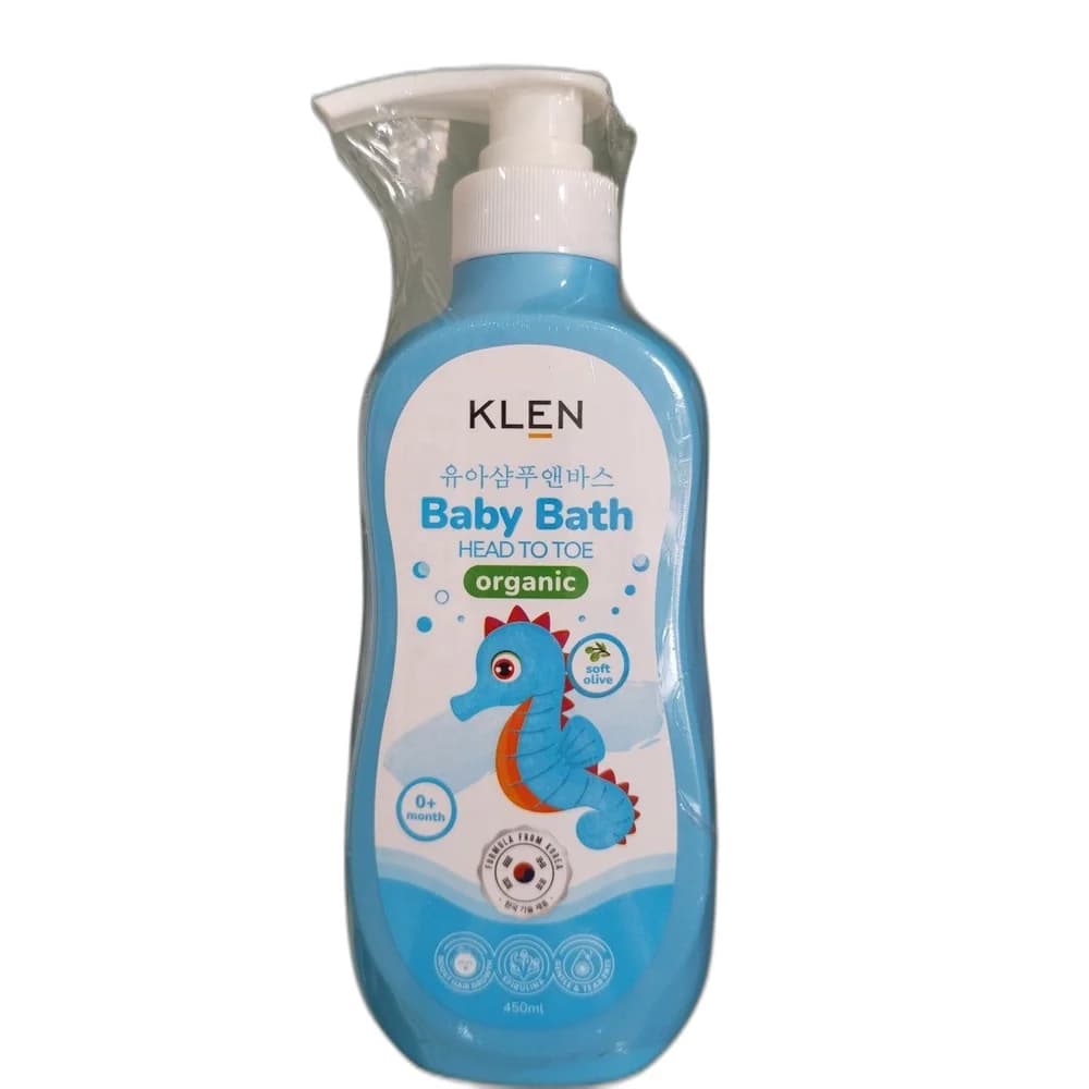 KLEN Baby Bath Head to Toe Organic 450 mL