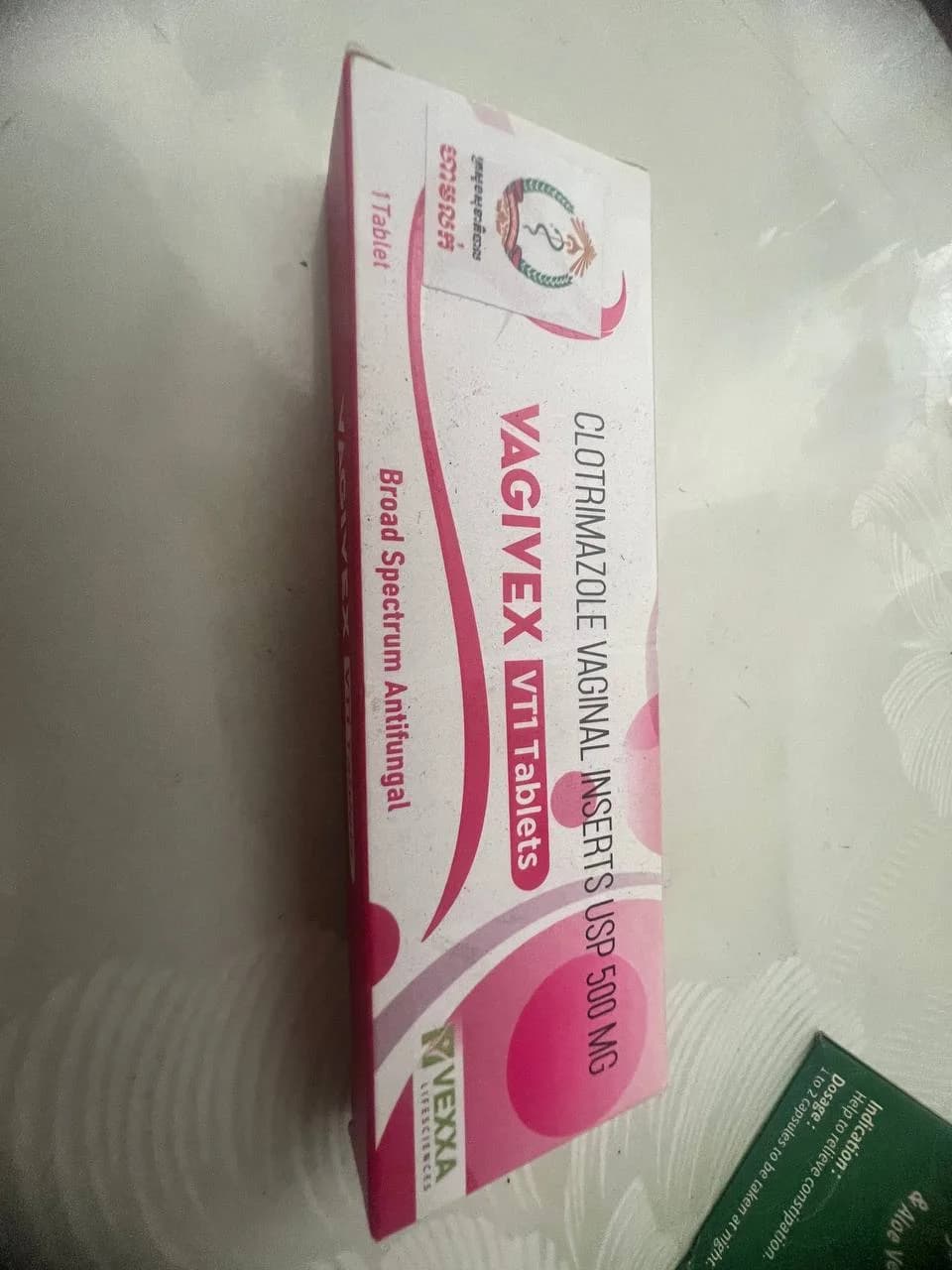 Vagivex VT1 Clotrimazole 500mg