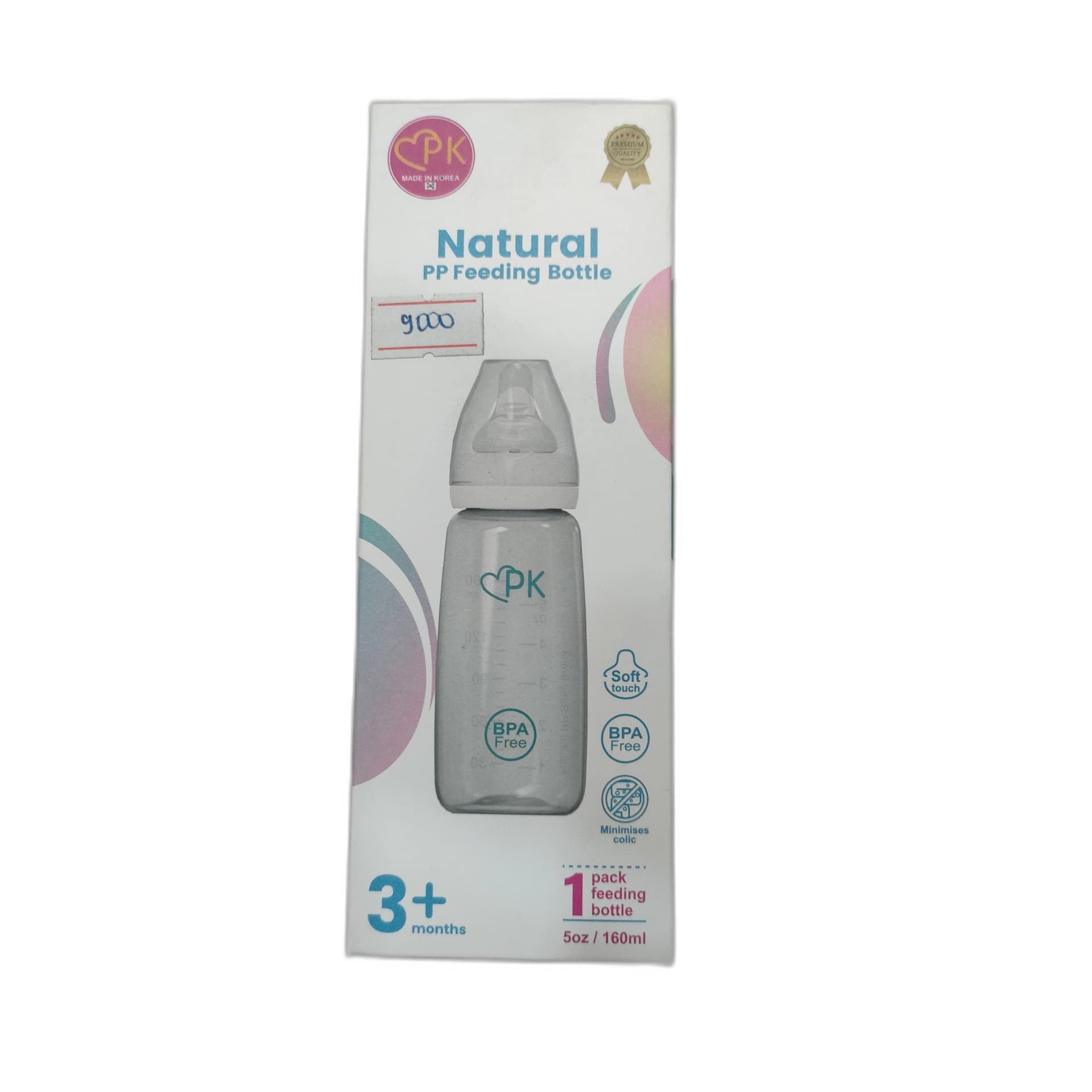 PK Natural PP Feeding Bottle 5oz 3month+ 160ml