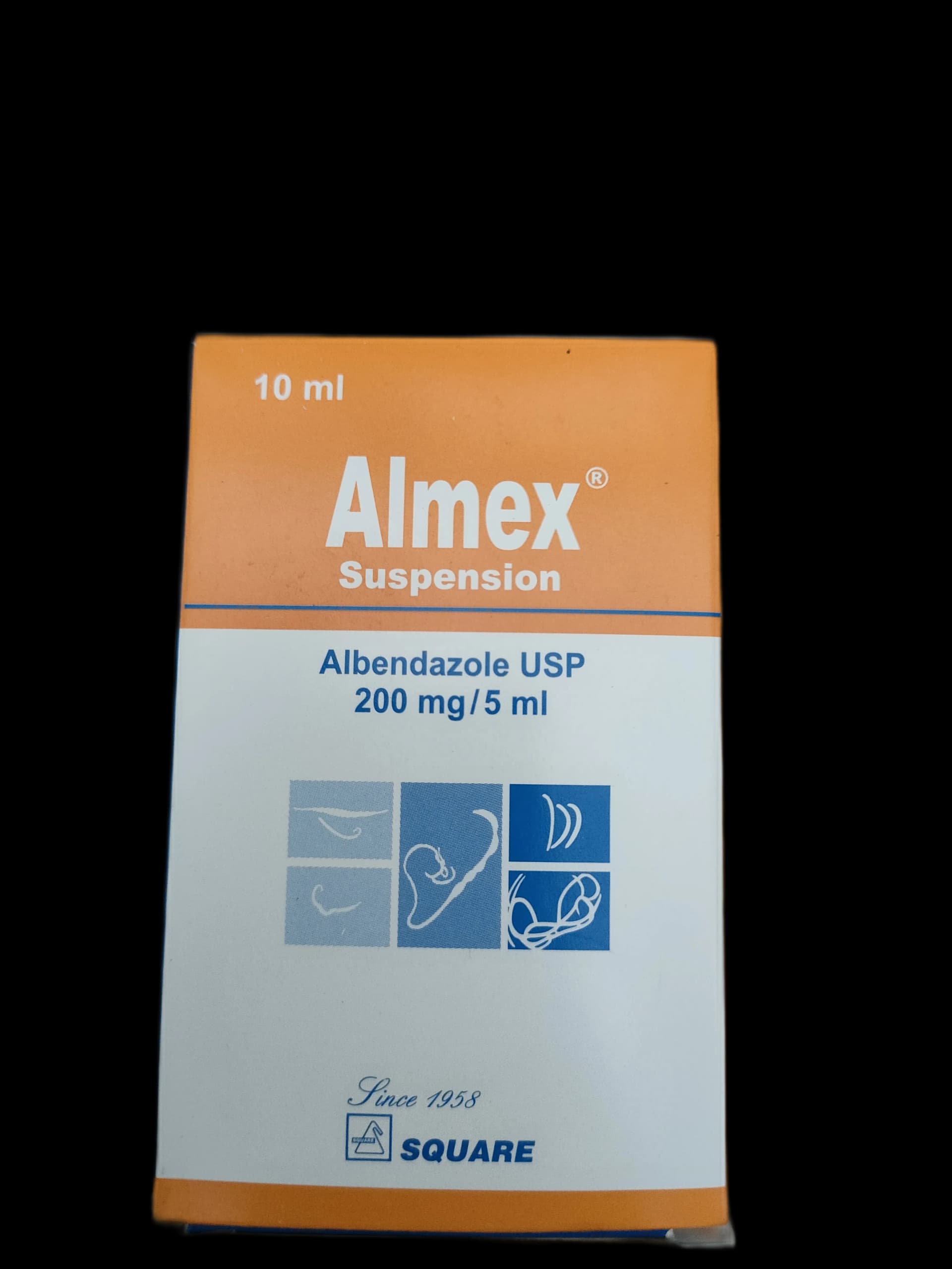 Almex Suspension Albendazole 200mg 200mg/5ml