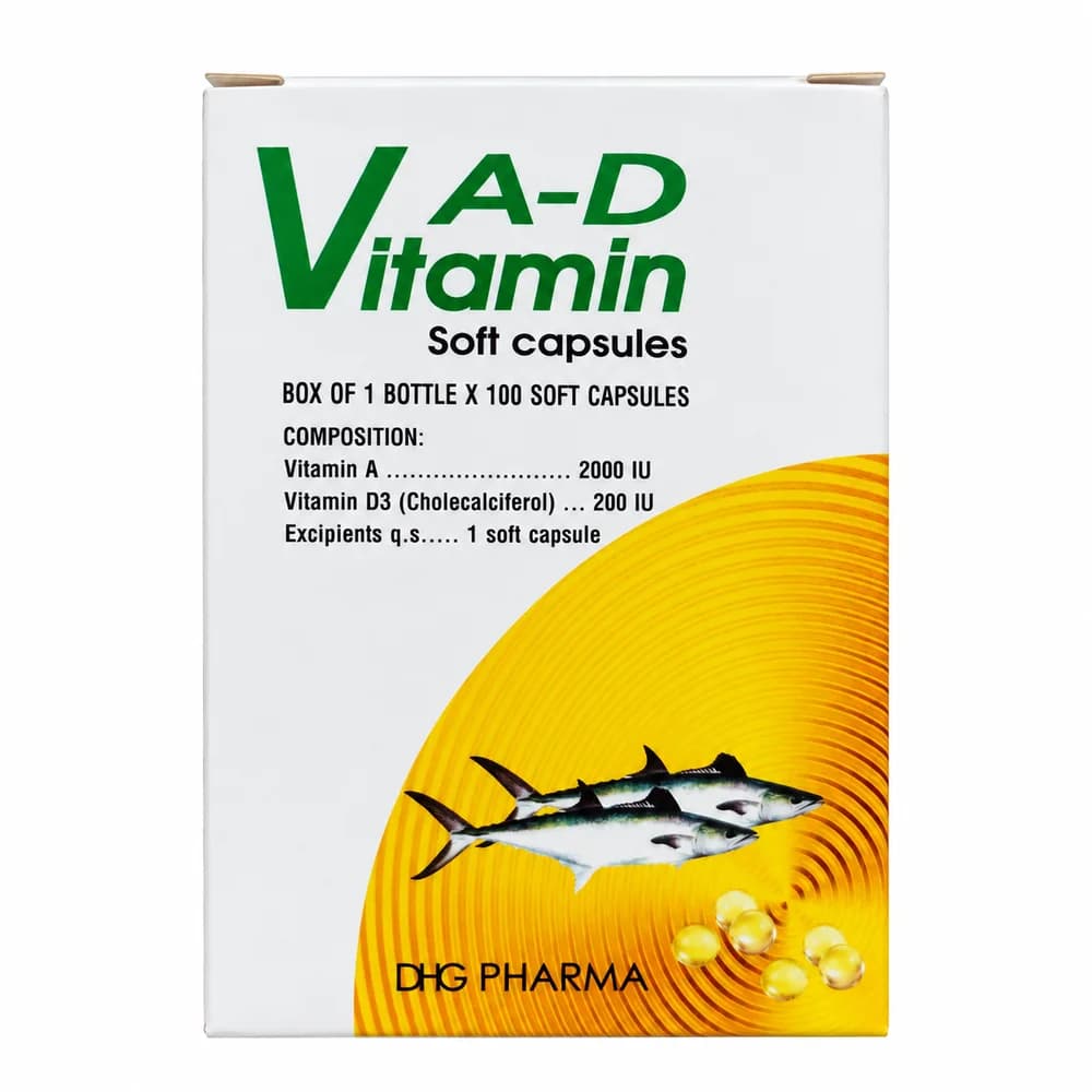 V-A-D Vitamin Soft Capsules Vitamin A 2000 IU; Vitamin D3 200 IU