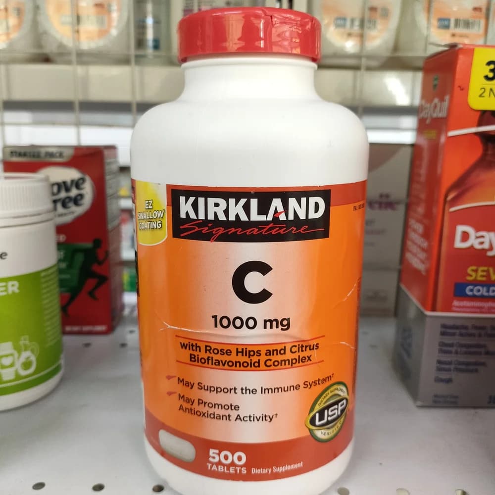 Kirkland Signature Vitamin C 1000 mg 1 tablet daily with food