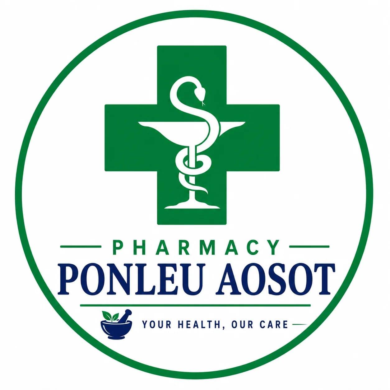 PHARMACY PONLEU AOSOT pharmacy logo