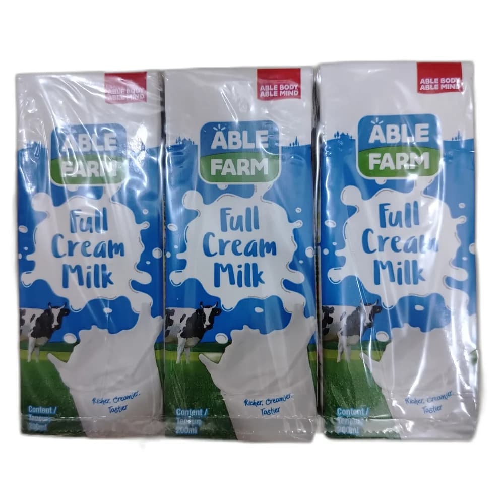 Able Farm Full Cream Milk 200 mL