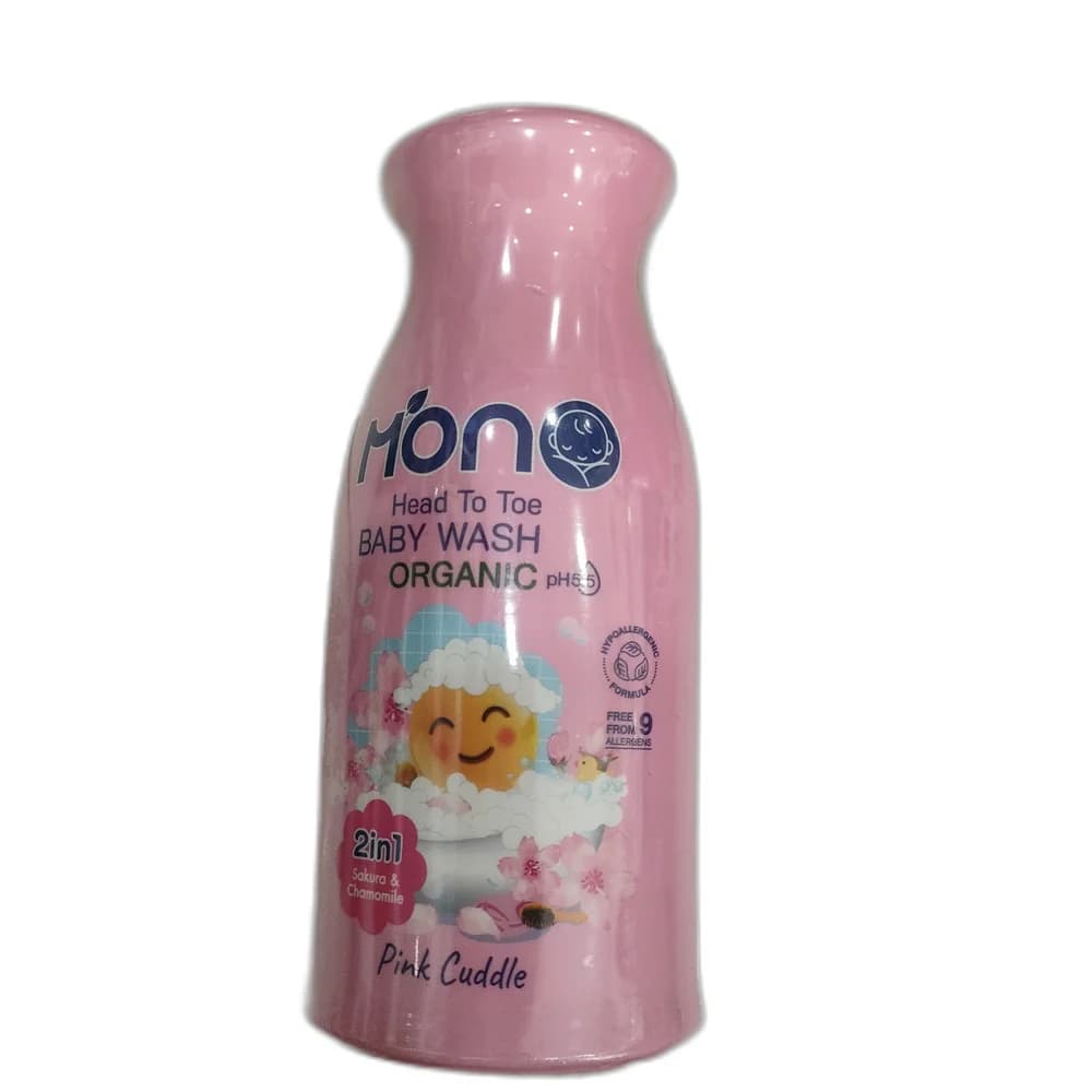 Mono Head To Toe Baby Wash Organic (Pink Cuddle)