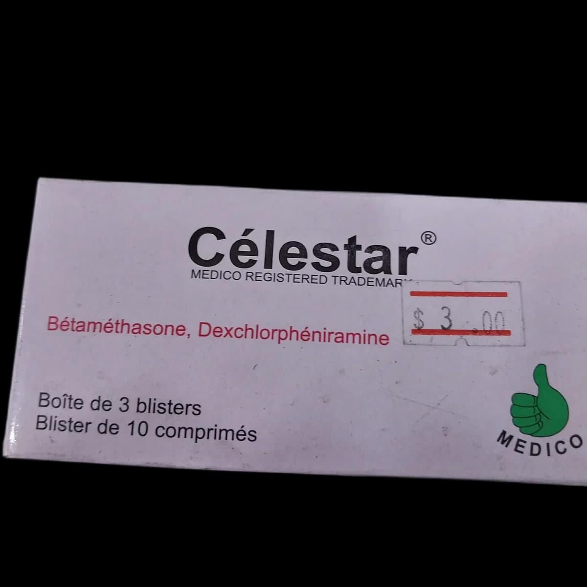 Celestar Betamethasone 0.25mg, Dexchlorpheniramine maleate 2mg