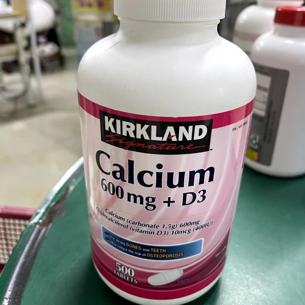 Kirkland Signature Calcium 600mg + D3 600mg, 10mcg