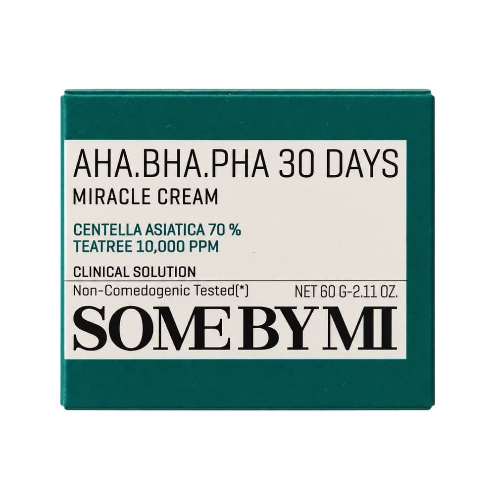 Some By Mi AHA.BHA.PHA 30 Days Miracle Cream Centella asiatica 70%; tea tree 10,000 ppm