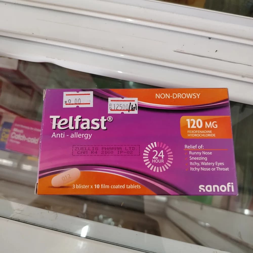 Telfast Fexofenadine hydrochloride 120 mg