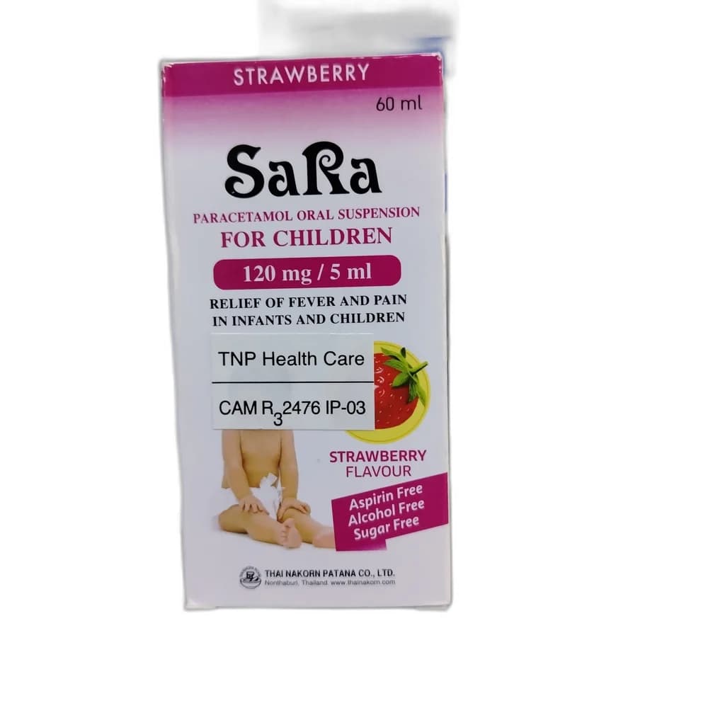 SaRa Paracetamol Oral Suspension for Children 120 mg / 5 ml
