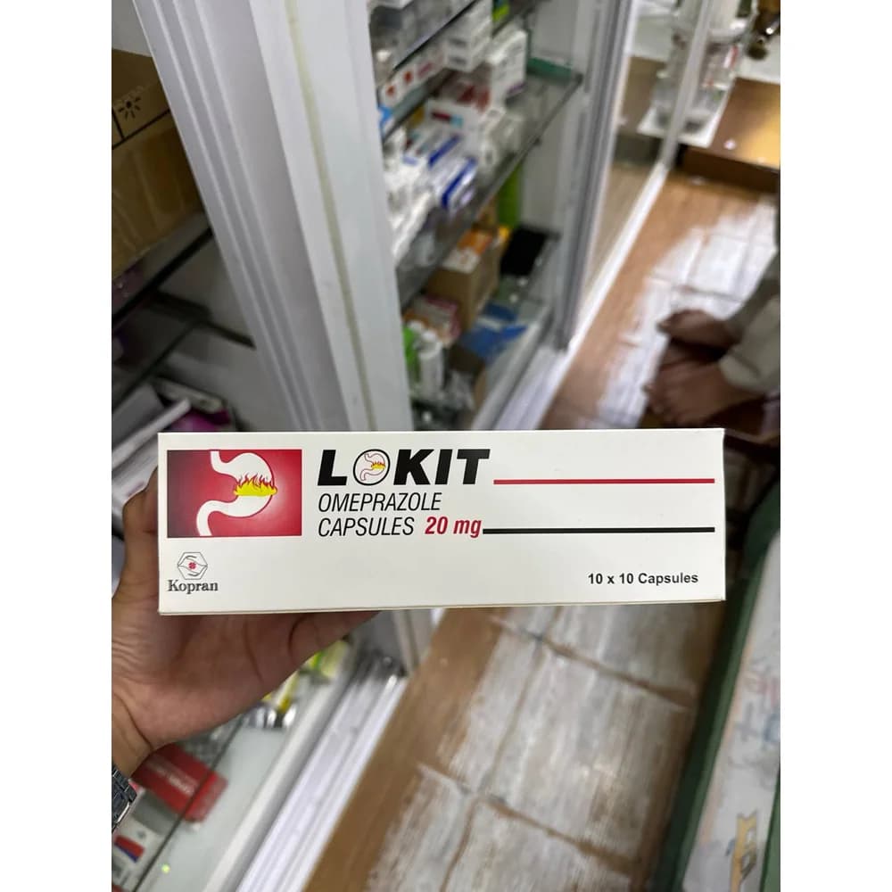 Lokit 20 Omeprazole 20 mg capsules