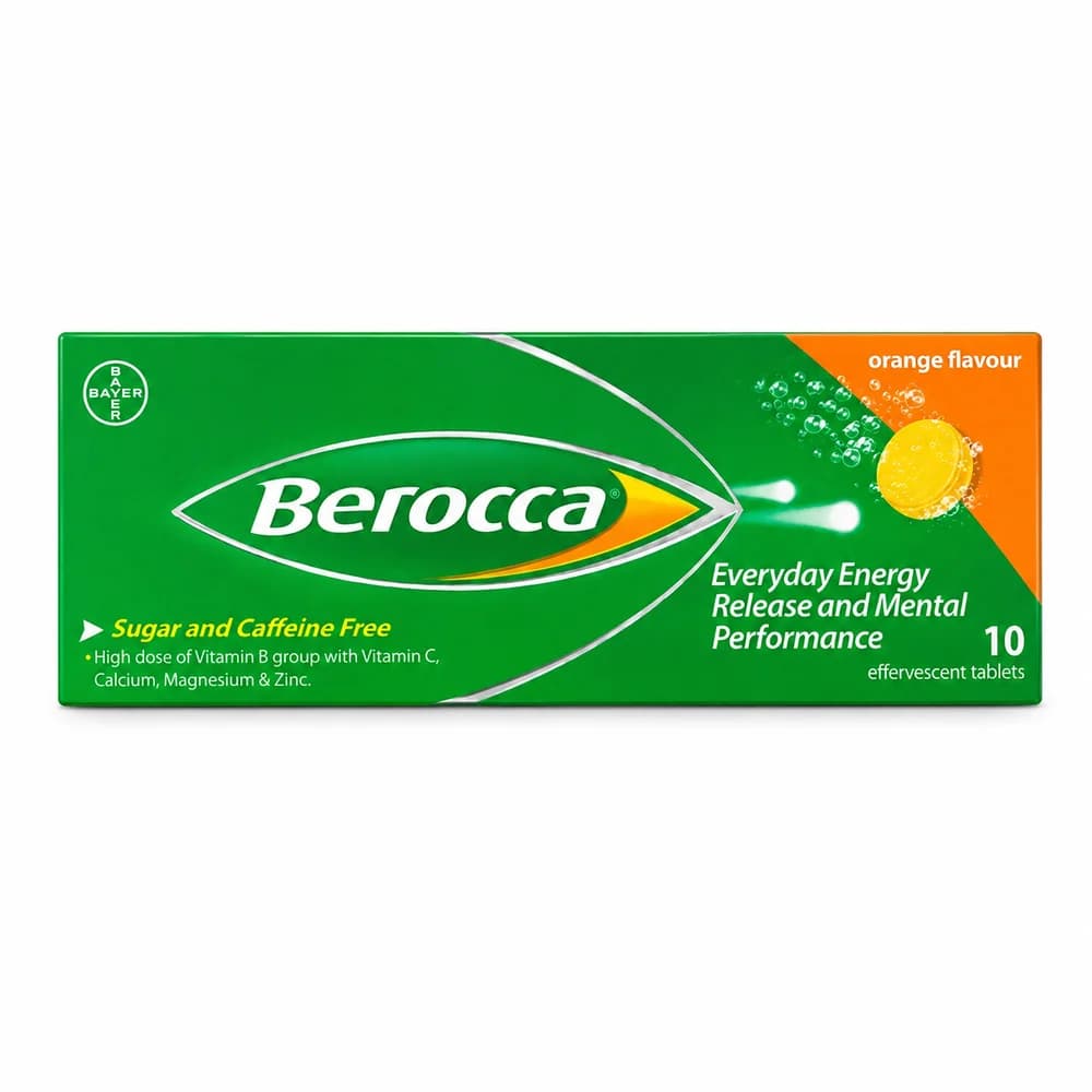 Berocca Performance Multivitamin and mineral orange effervescent tablets, 10 tablets