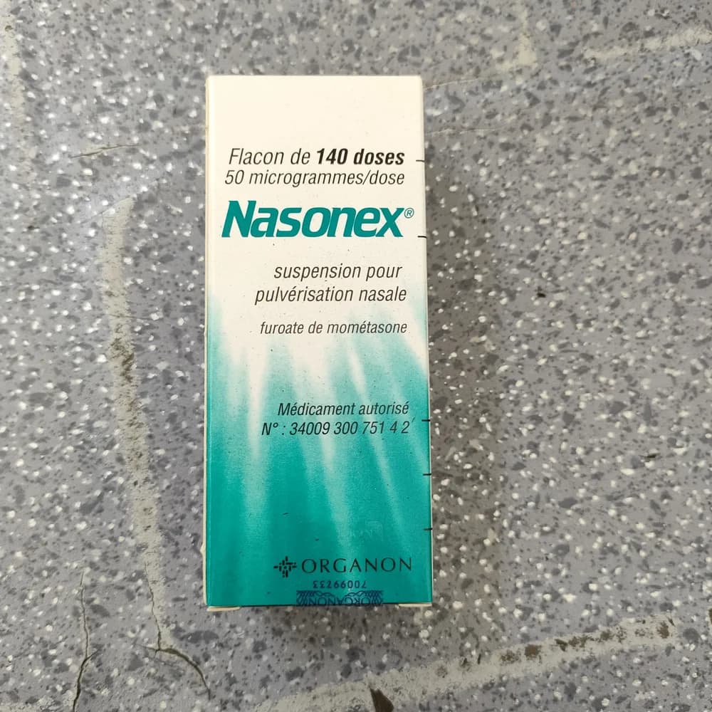Nasonex 50 micrograms/dose 50 micrograms per dose; 140 doses per bottle