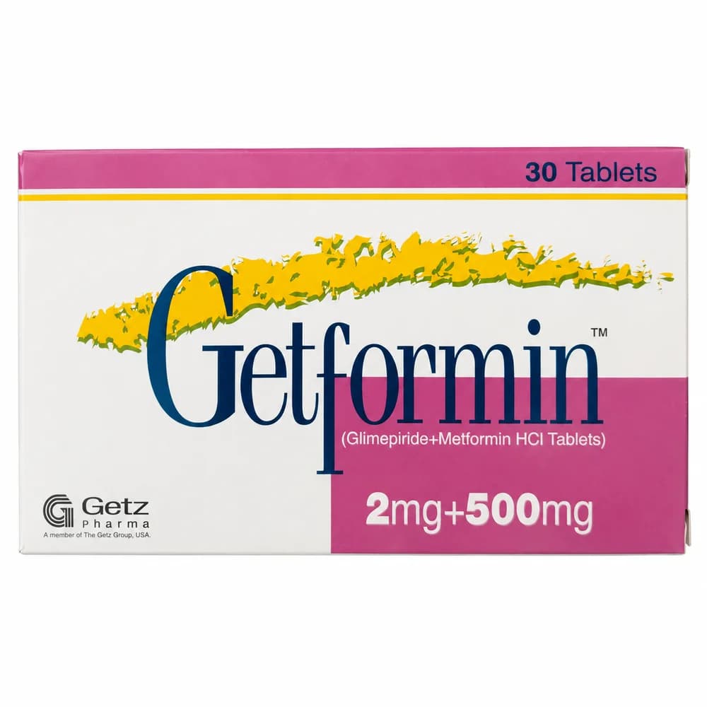Getformin 2 mg + 500 mg