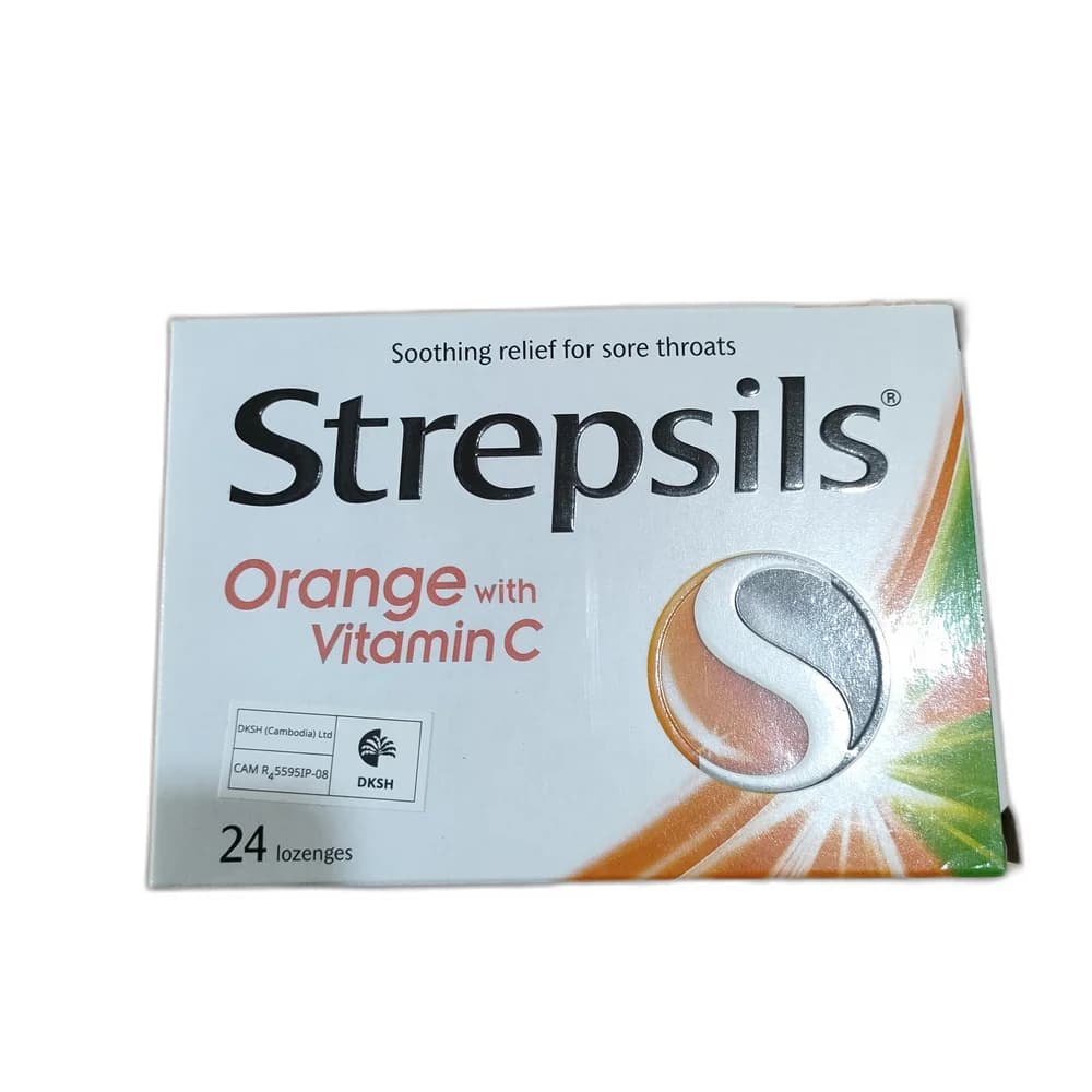 Strepsils Orange with Vitamin C 1.2 mg / 0.6 mg / 100 mg