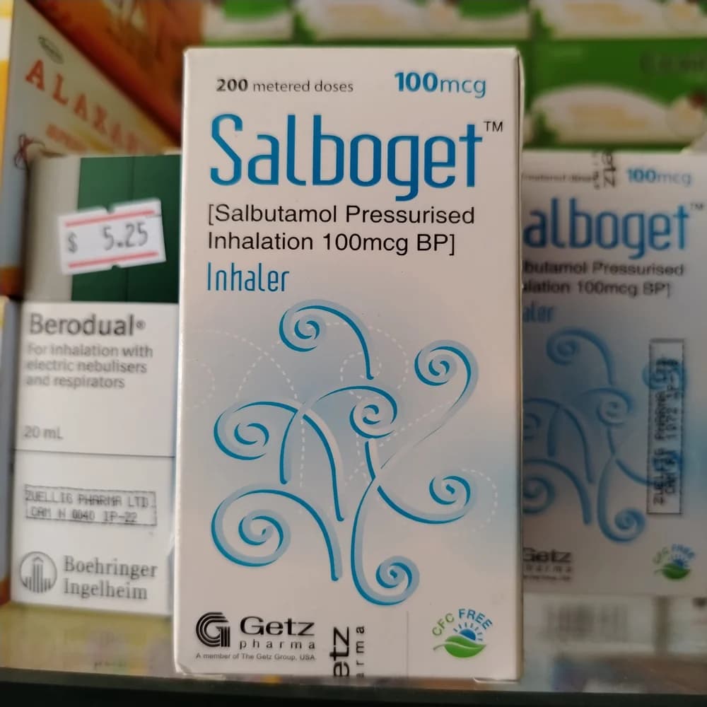 Salboget Salbutamol 100 mcg per metered dose
