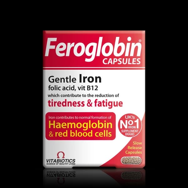 Feroglobin Capsules Iron, Folic Acid, Vitamin B12, B6, Zinc