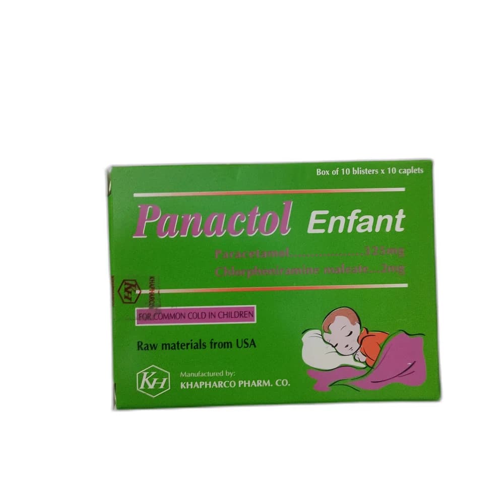 Panactol Enfant 325 mg / 2 mg per caplet