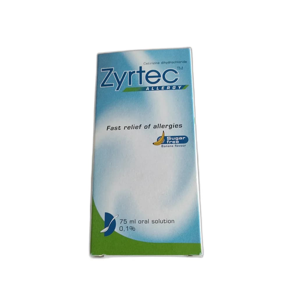 Zyrtec Allergy Oral Solution 0.1%, 75 mL