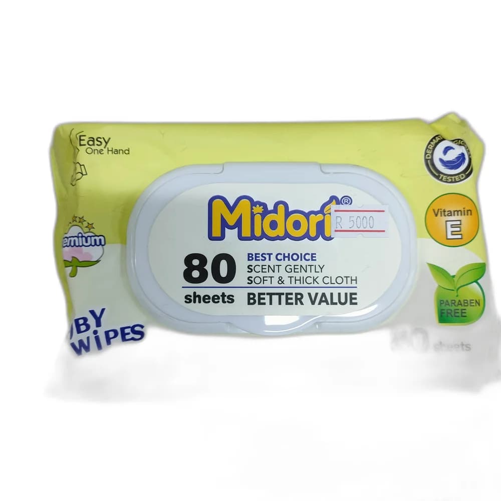 Midori Baby Wipes 80 wipes