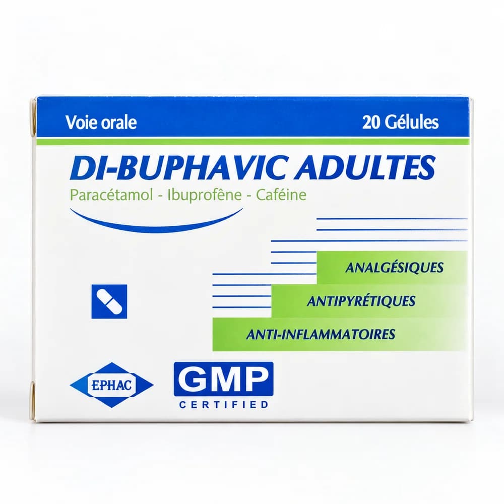 Di-Buphavic Adultes 325 mg / 200 mg / 25 mg