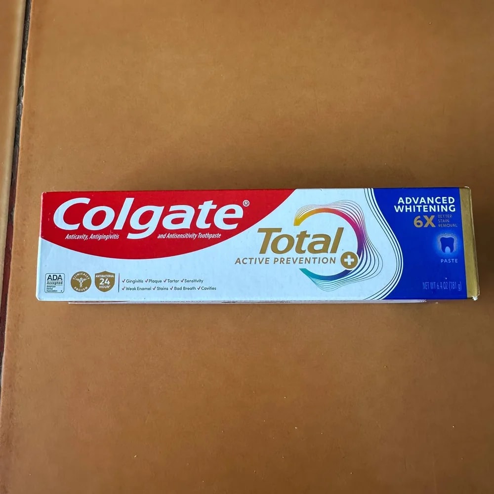 Colgate Total Active Prevention Advanced Whitening 0.454% toothpaste; 181 g (6.4 oz) - PHARMCY ARUN REAS