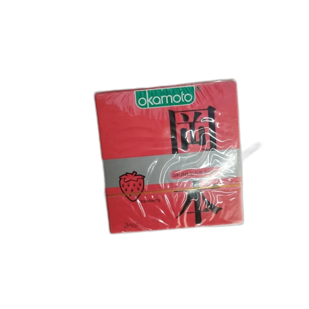 Okamoto Skinless Skin Strawberry - PHARMACIE PORNLEU PICH