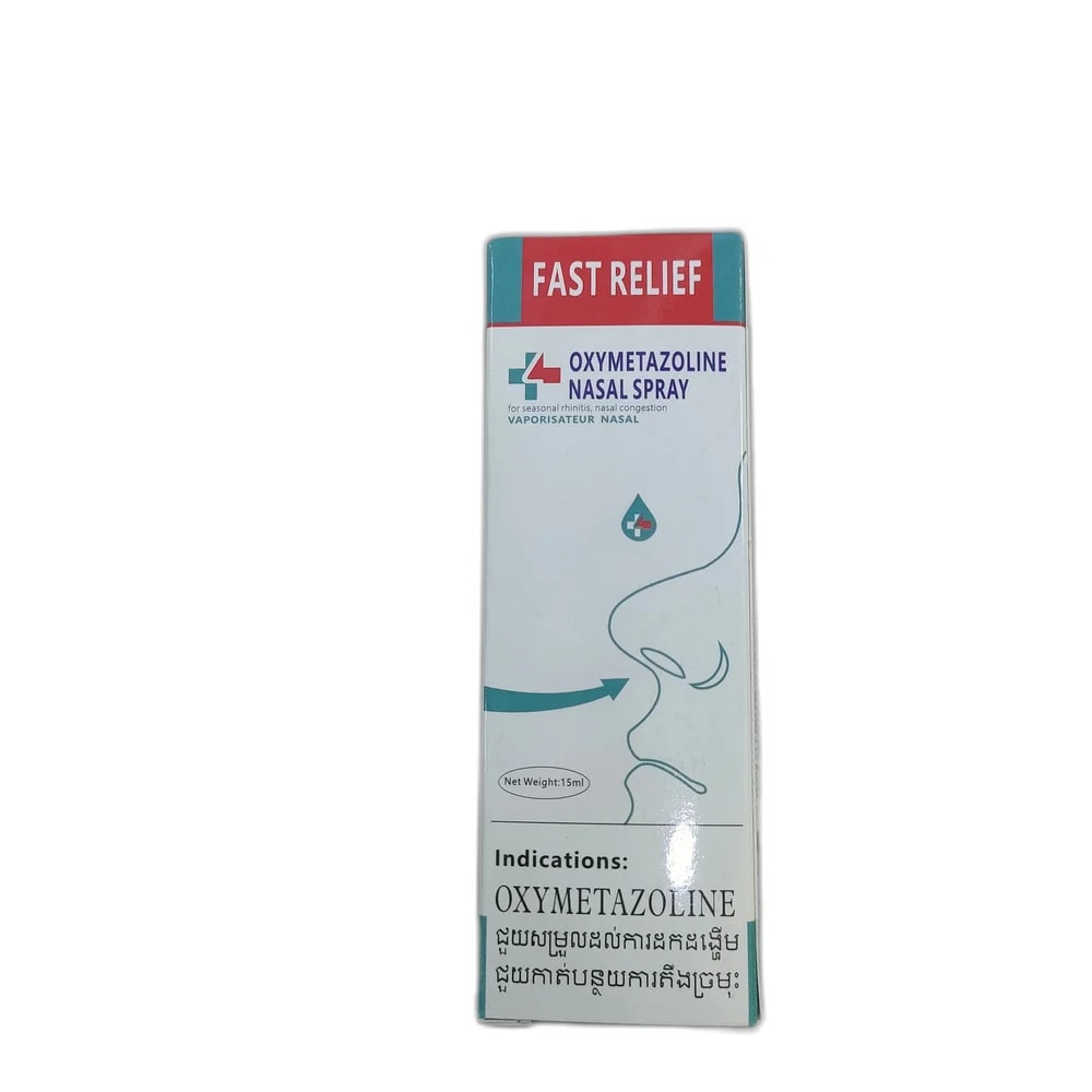 Fast Relief Oxymetazoline with botanical extracts and chlorhexidine acetate 0.2–0.3%, 15 mL - Depot de Pharmacie B Rotha