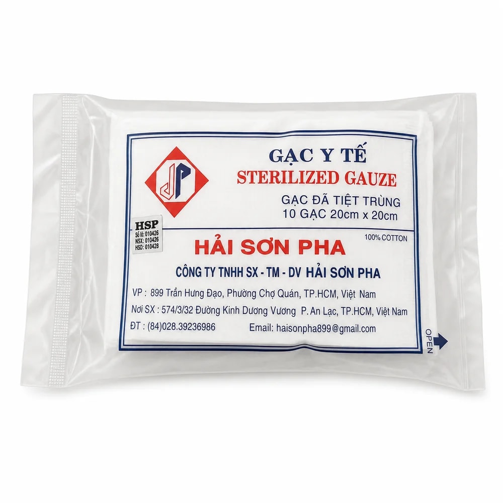 Sterilized Gauze 20 cm x 20 cm - Preah Chan Tep Pharmacy