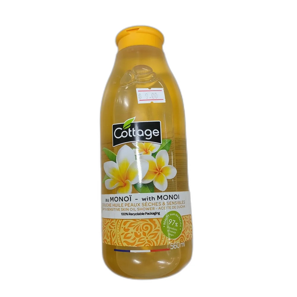 Cottage Monoï Extra-Nourishing Oil Shower 560 ml - Depot de Pharmacie B Rotha
