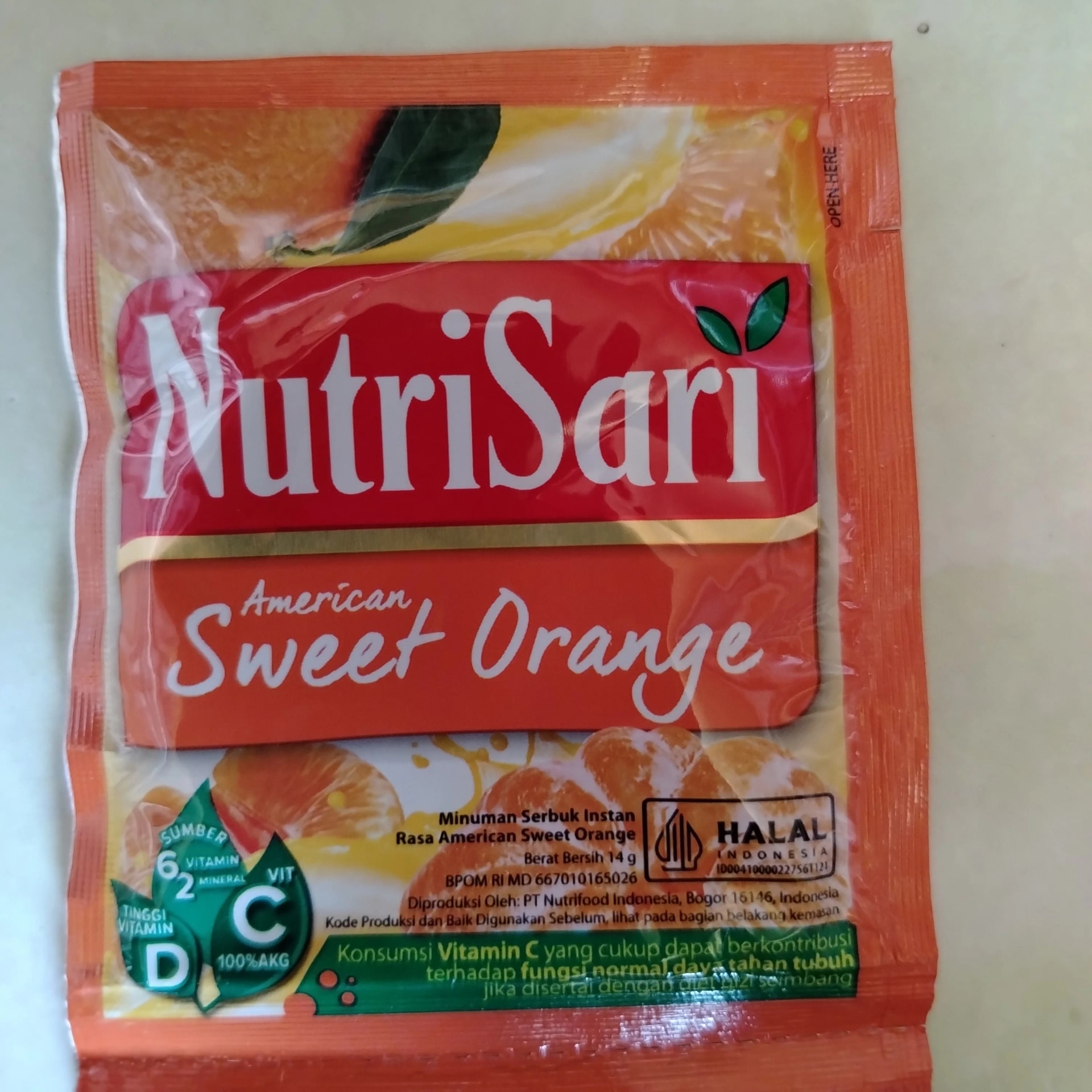 NutriSari American Sweet Orange 14 g - Phal Cham Rouen