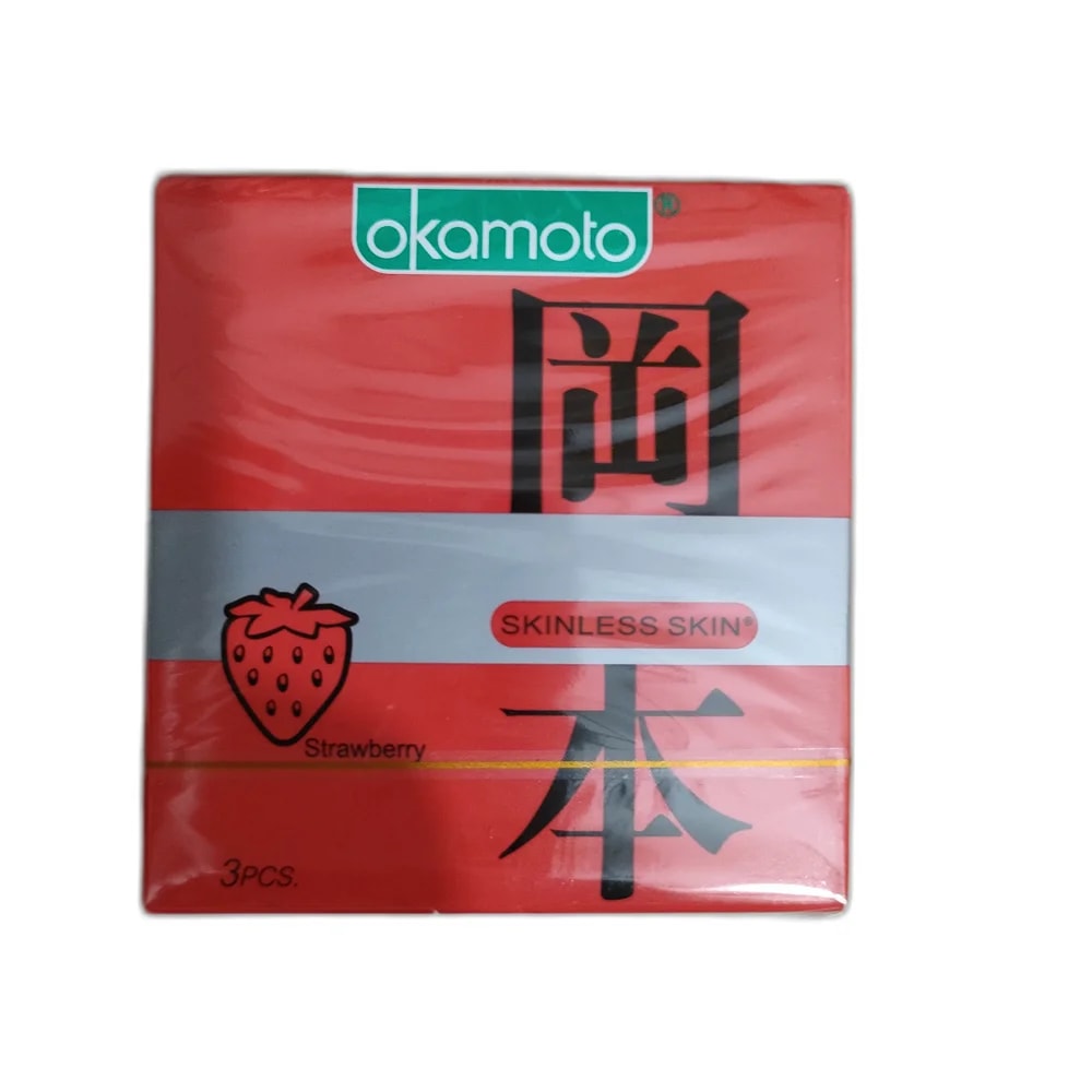 Okamoto Skinless Skin Strawberry - PHARMACIE MONGKUL