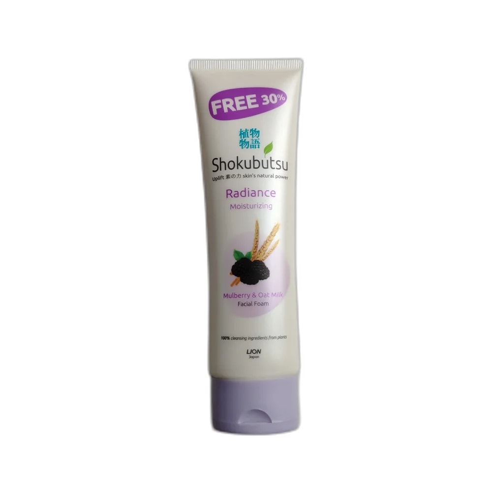 Shokubutsu Radiance Moisturizing Mulberry & Oat Milk Facial Foam 130 g - PHARMACIE RATANAK