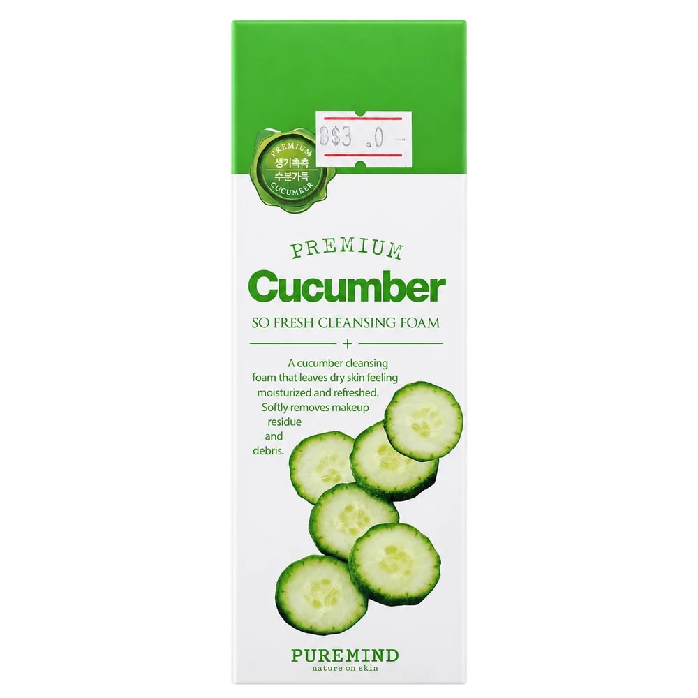 Pure Mind Premium Cucumber So Fresh Cleansing Foam 100 mL - Pharmacy Krech hong