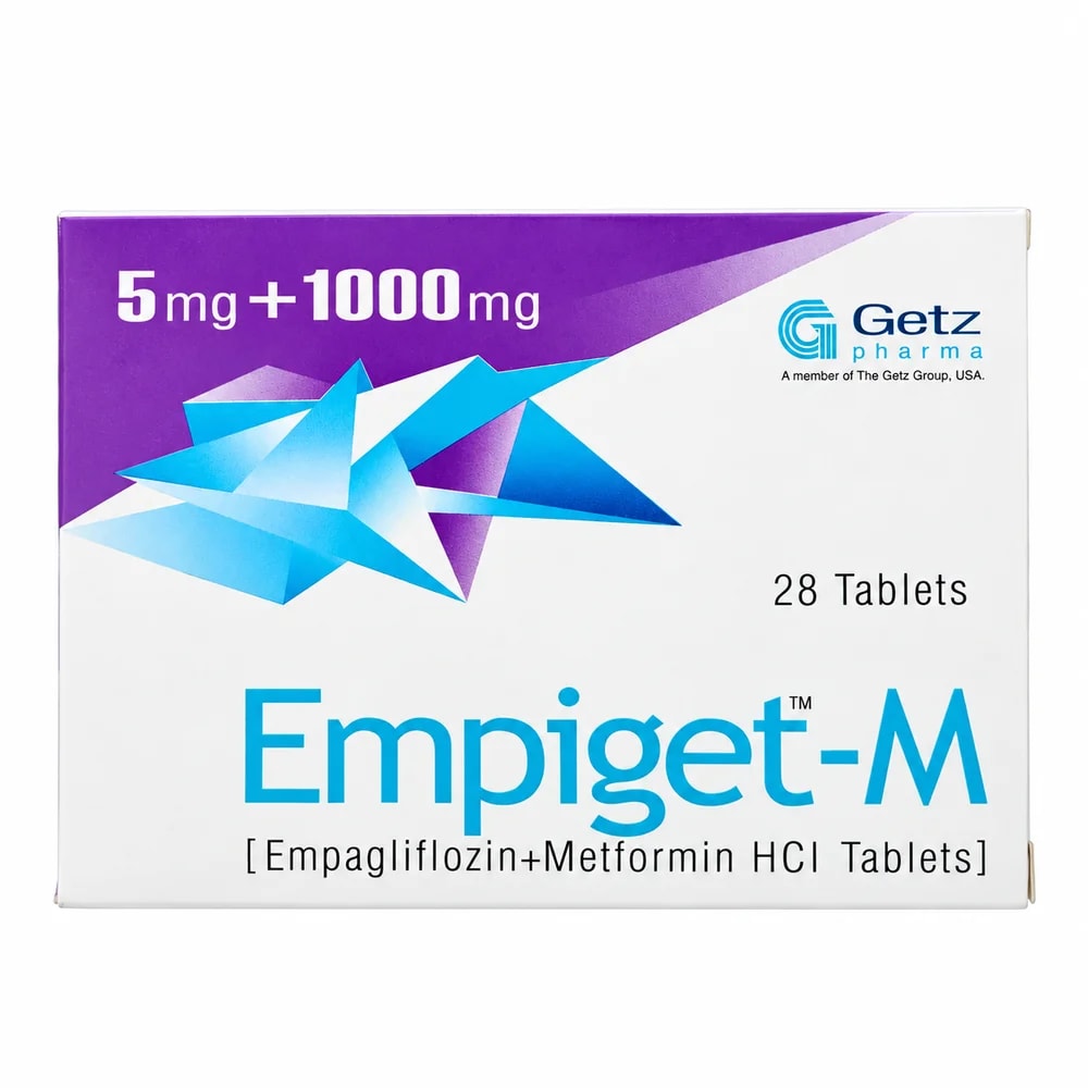 Empiget-M 5 mg / 1000 mg - Pharmacy Krech hong