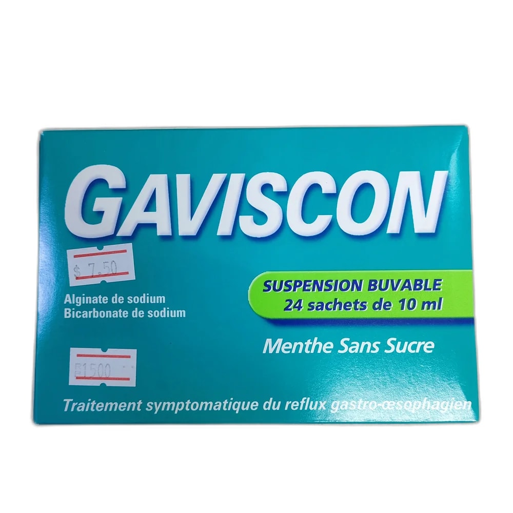 Gaviscon 500 mg/267 mg per 10 mL - Depot de Pharmacie B Rotha