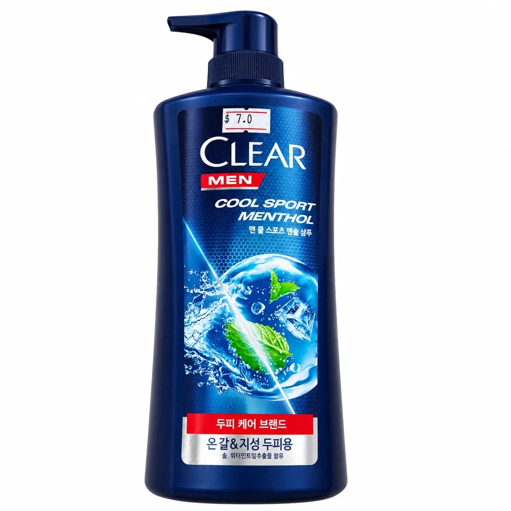 Clear Men Cool Sport Menthol Anti-Dandruff Shampoo (Korean Market Version) - Pharmacy Krech hong