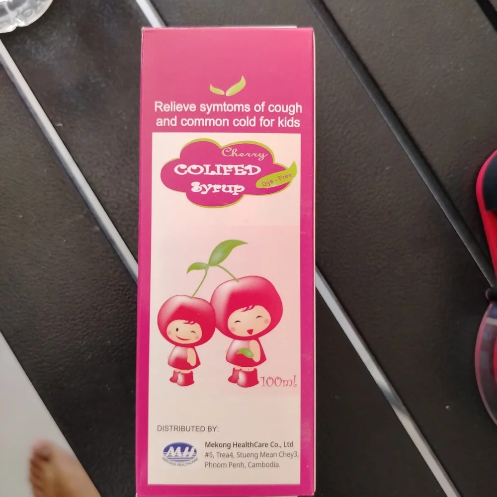 Colifed Syrup Per 100 mL: Acetaminophen 650 mg, Chlorpheniramine maleate 4.15 mg, Dextromethorphan HBr 26.65 mg, dl-Methylephedrine HCl 33.3 mg, Guaifenesin 140 mg, Thiamine nitrate 10 mg, Riboflavin 5 mg (100 mL) - CHEANIMUL PHARMACY