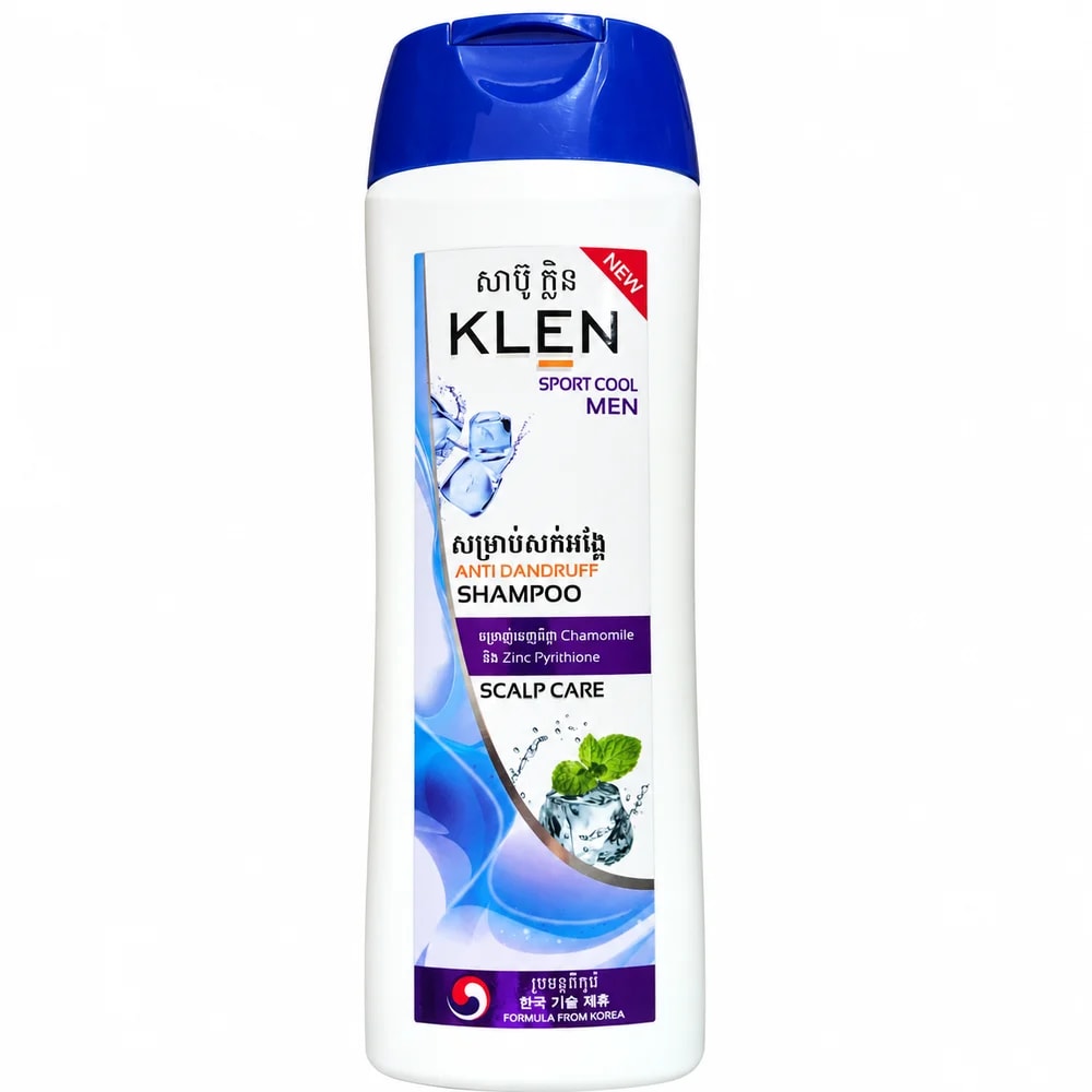 KLEN Sport Cool Men Anti-Dandruff Shampoo 320 ml - ហ្វាម៉ាសង់តេ