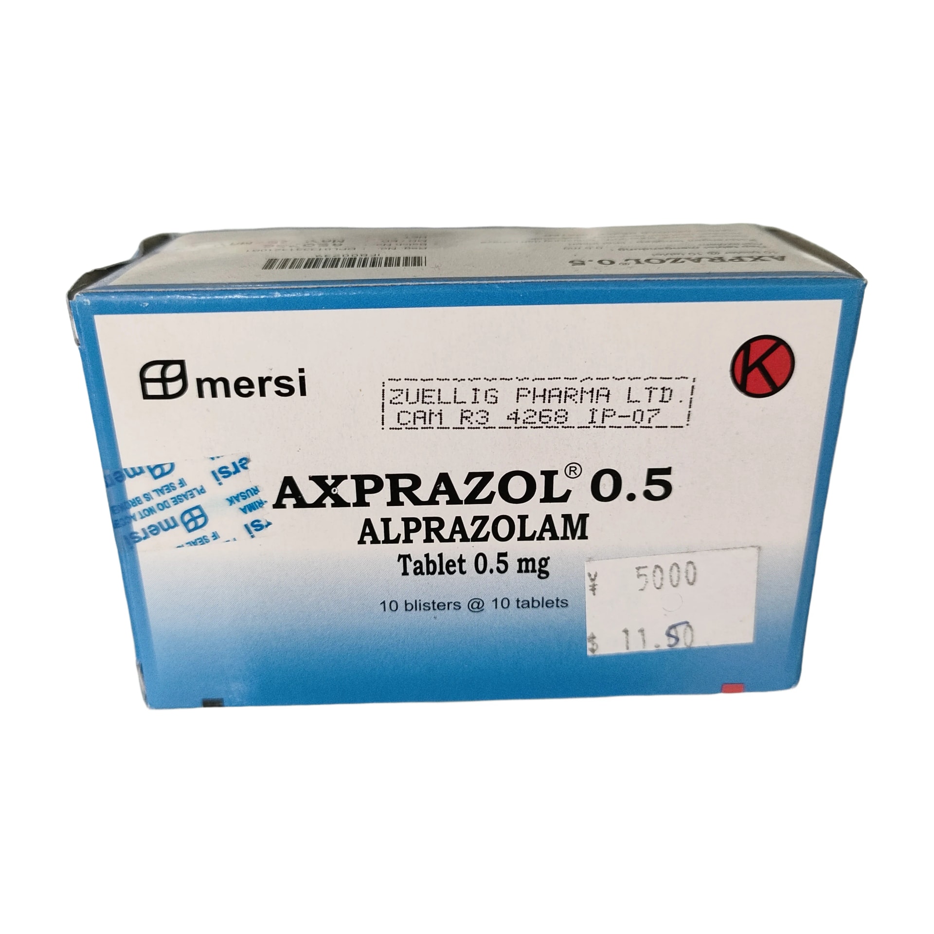 Axprazol 0.5mg - PHARMACY PONLEU AOSOT