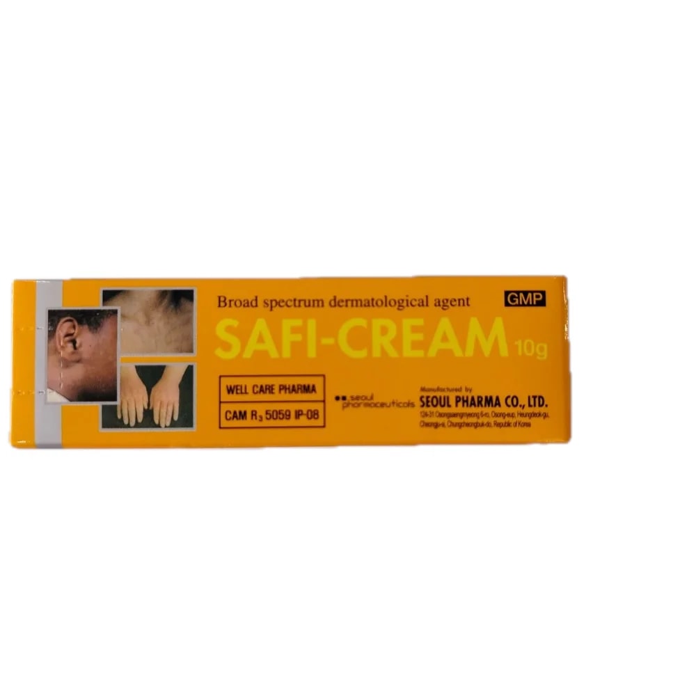 Safi-Cream Triamcinolone 1 mg + Econazole 10 mg + Gentamicin 1 mg per g (10 g) - Reach Srey