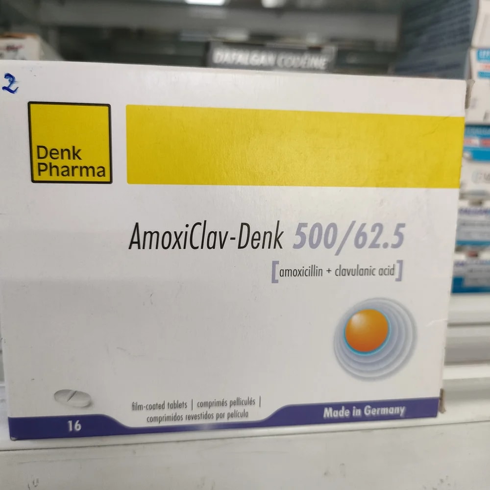 AmoxiClav-Denk 500/62.5 500 mg / 62.5 mg - Depot De Pharmacie "A" Kim Houy