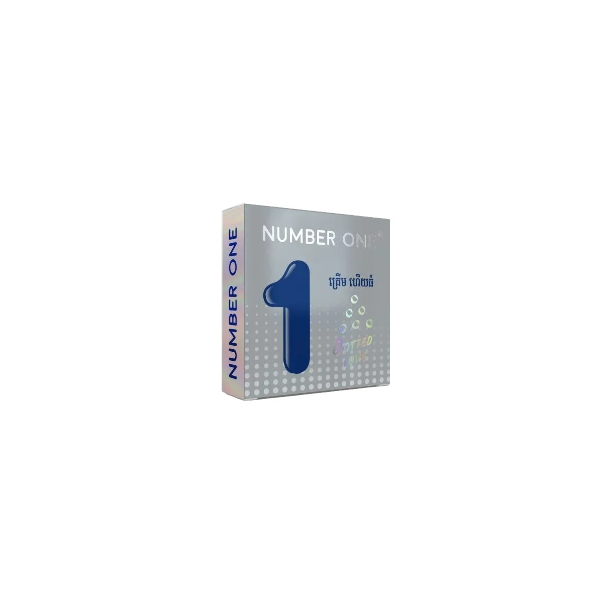 Number One Dotted Love 3 condoms - ឱសថស្ថាន ត្រពាំងថ្លឹង