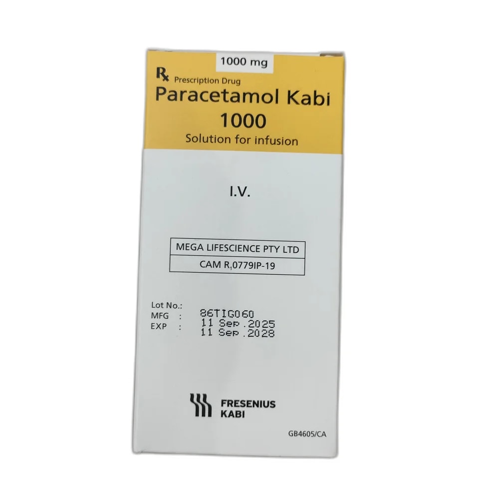 Paracetamol Kabi 1000 1000 mg / 100 mL - PHARMACIE MONGKUL