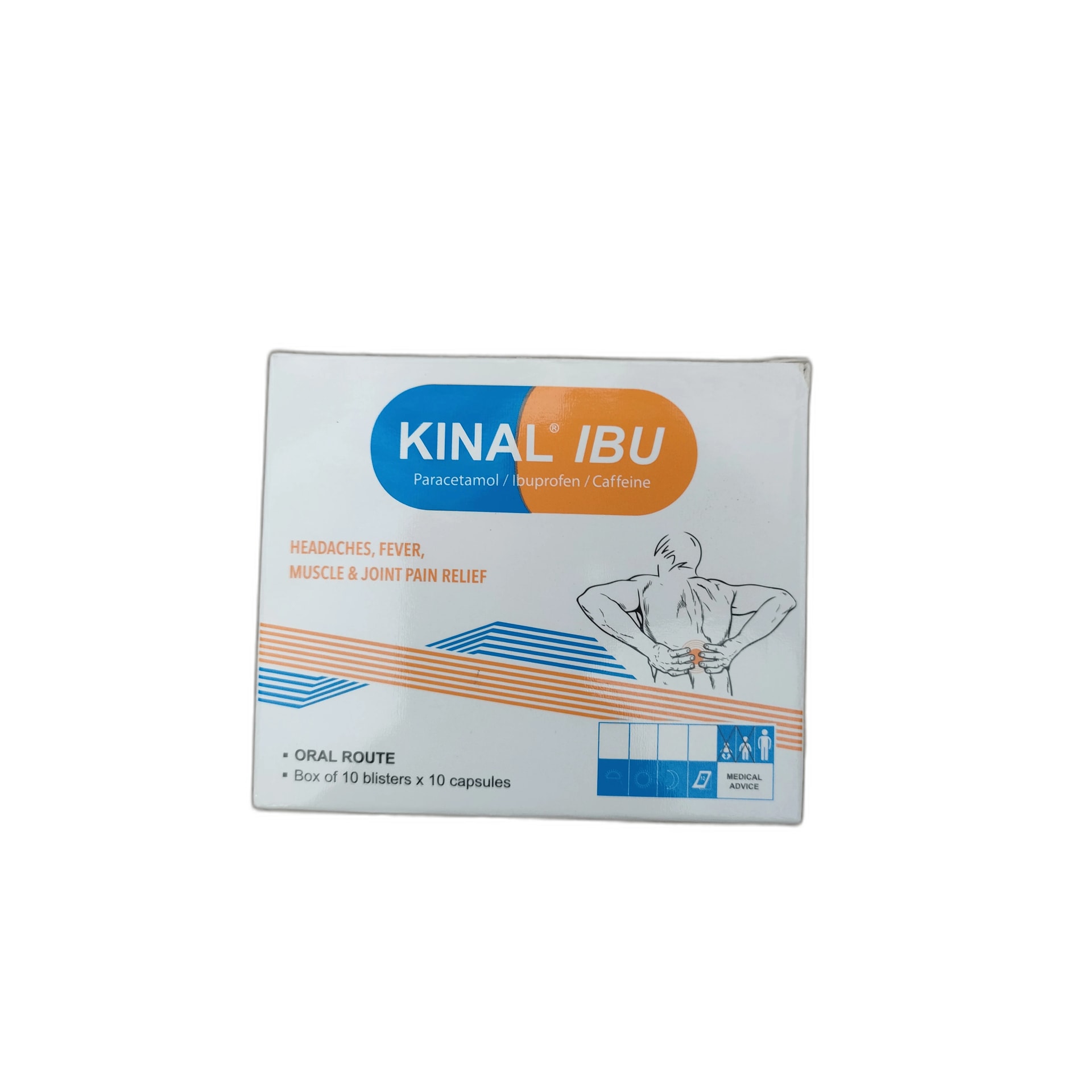KINAL IBU Paracetamol 500mg + Ibuprofen 200mg + Caffeine - PHARMARCY DARA RAKSMEY KOK CHAMBOK